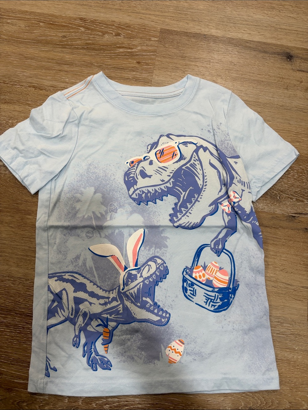 Carter's Light Blue Dino Easter Graphic Tee